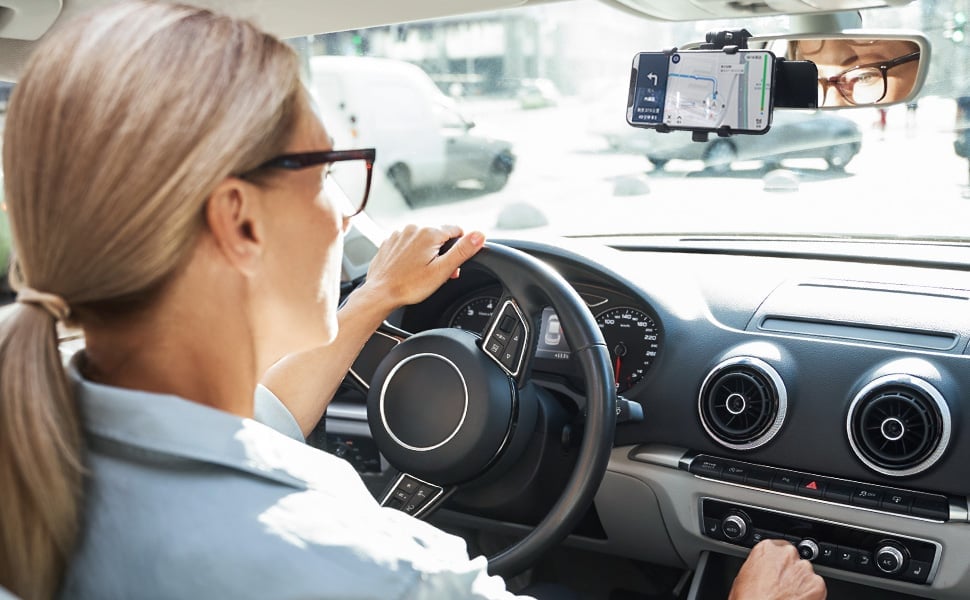 Pasukamas 360 laipsnių automobilio telefono laikiklis