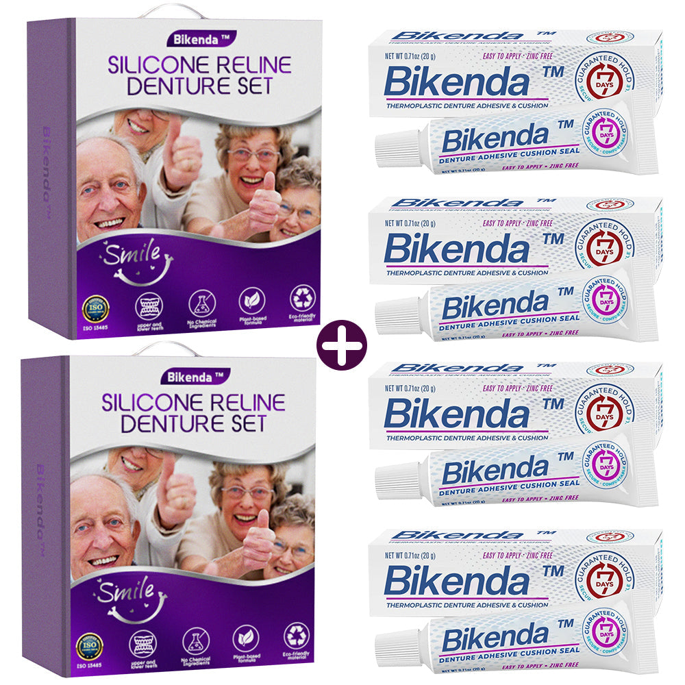 Silikoninis dantų protezų rinkinys 👨🏻⚕️ Rekomenduoja Vokietijos odontologų asociacija 🍀