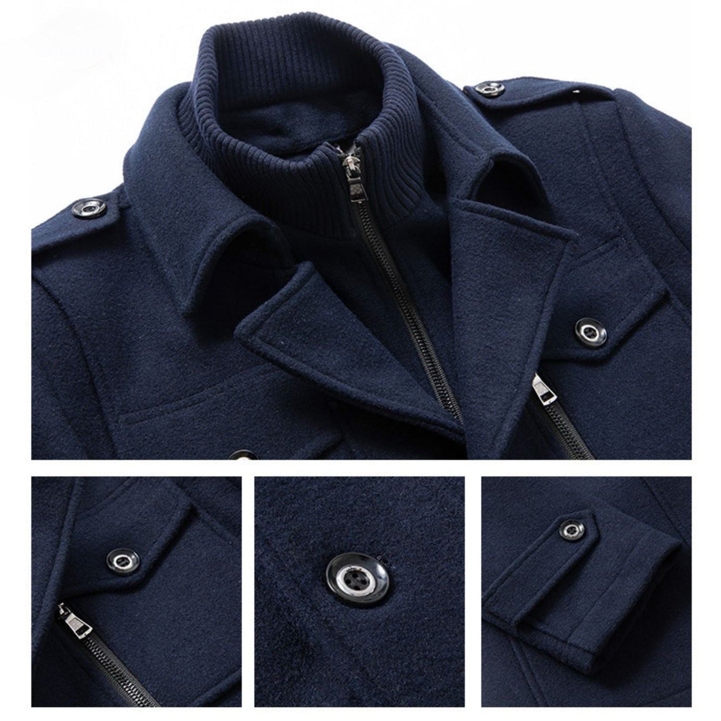 WoolGuard™ Peaky Blinders žieminis paltas | Prabangus dvigubos apykaklės vyriškas paltas