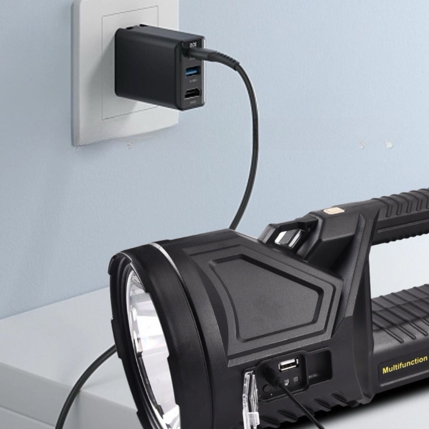 PowerBeam™ Super žibintuvėlis | Itin ryškus • 6000 mAh • 500 m nuotolis