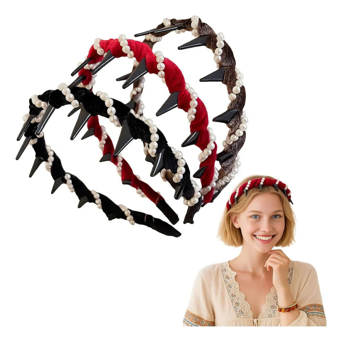 🔥Vintažinė šventinė galvos juosta