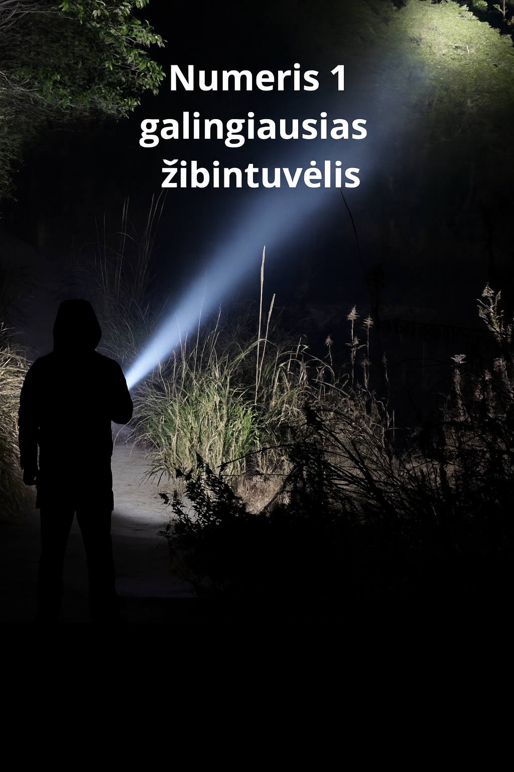 PowerBeam™ Super žibintuvėlis | Itin ryškus • 6000 mAh • 500 m nuotolis