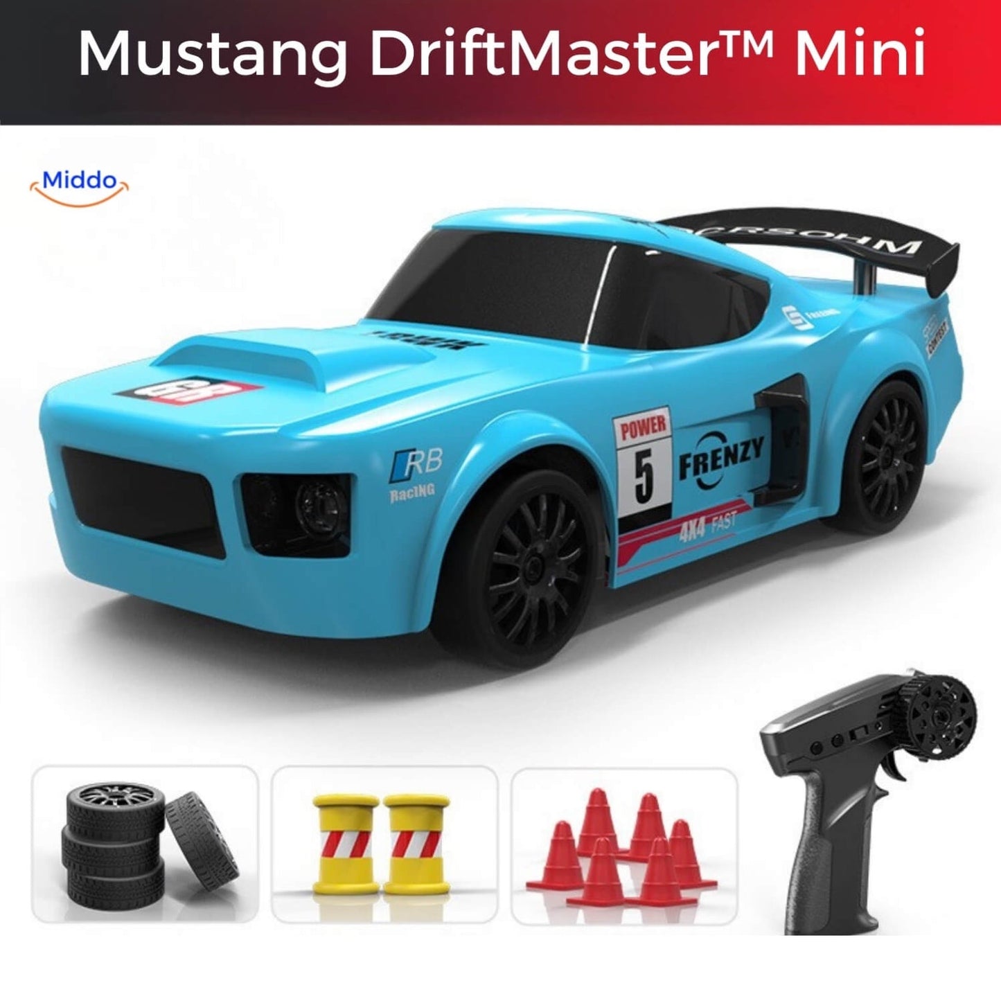 DriftMaster™ GTR | 4WD Drift RC žaislinis automobilis 🚗💨