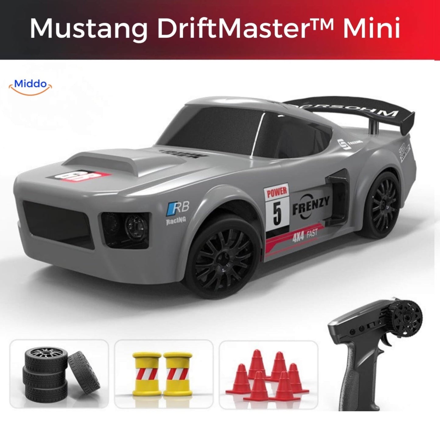 DriftMaster™ GTR | 4WD Drift RC žaislinis automobilis 🚗💨