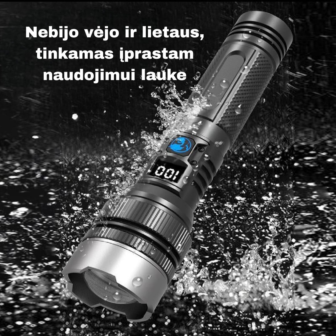 Teleskopinio priartinimo žibintuvėlis – itin ryškus LED šviestuvas