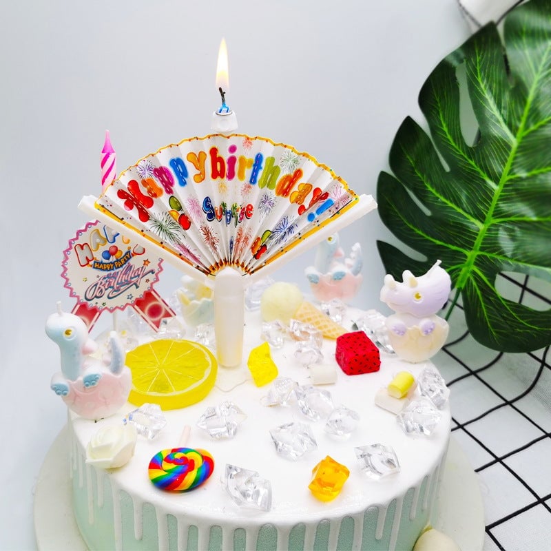 Daugkartinė gimtadienio žvakė su vėduokle – GERIAUSIA DOVANA ŠEIMAI 🎂🎁