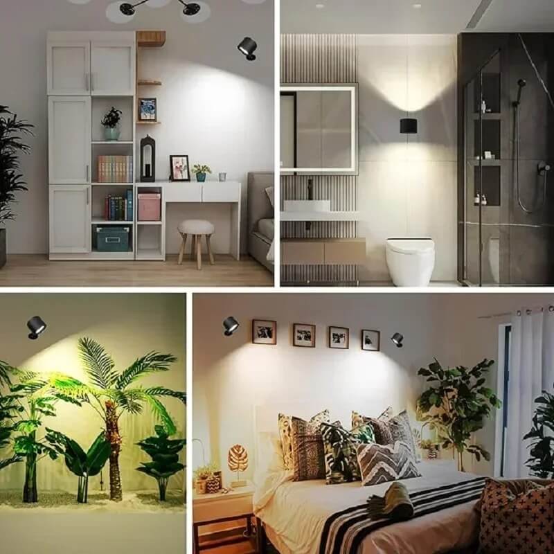 NordLamp – Magnetinė LED sieninė lempa su dviem šviesos šaltiniais | Lankstus apšvietimas kiekvienam namų kampui