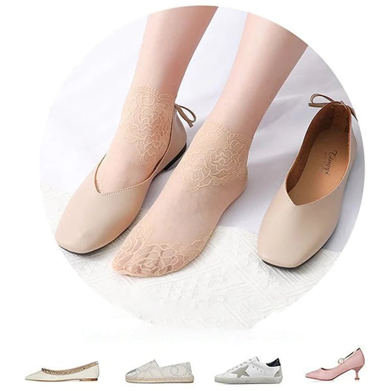 Seksualios nėrinių kojinės moterims🧦