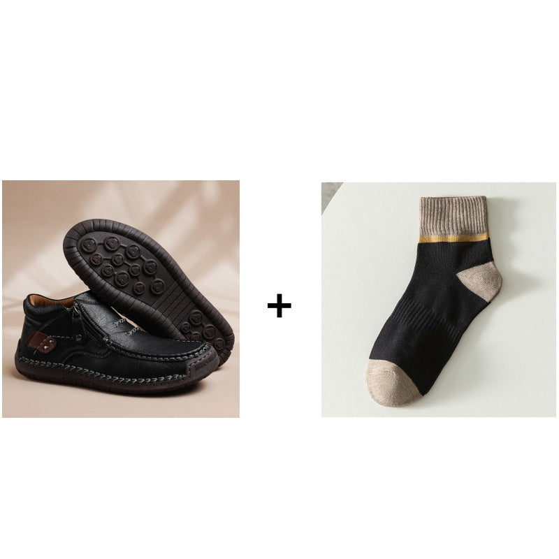 Retro lauko stiliaus vyriški PU batai