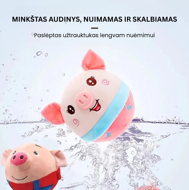 🔥 Kalbantis pūkuotas šokliuojantis žaislas šunims