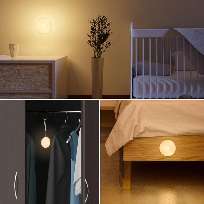 💡 Išmanusis led naktinis šviestuvas su žmogaus judesio indukcija