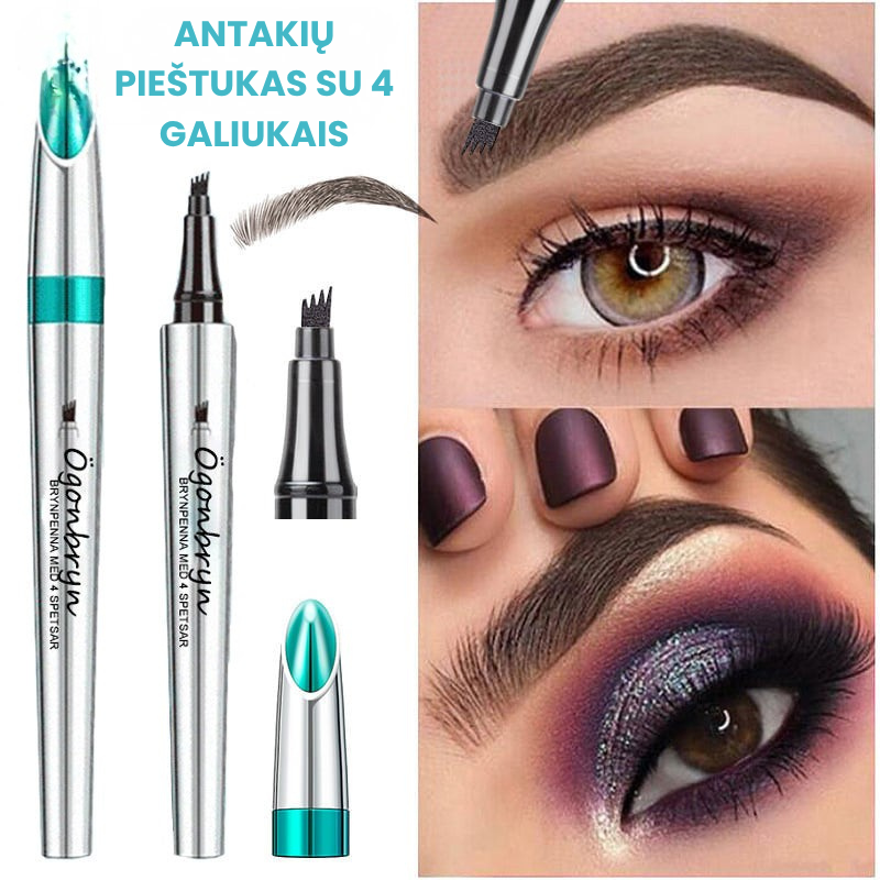 🔥3D vandeniui atsparus mikropigmentacijos antakių pieštukas