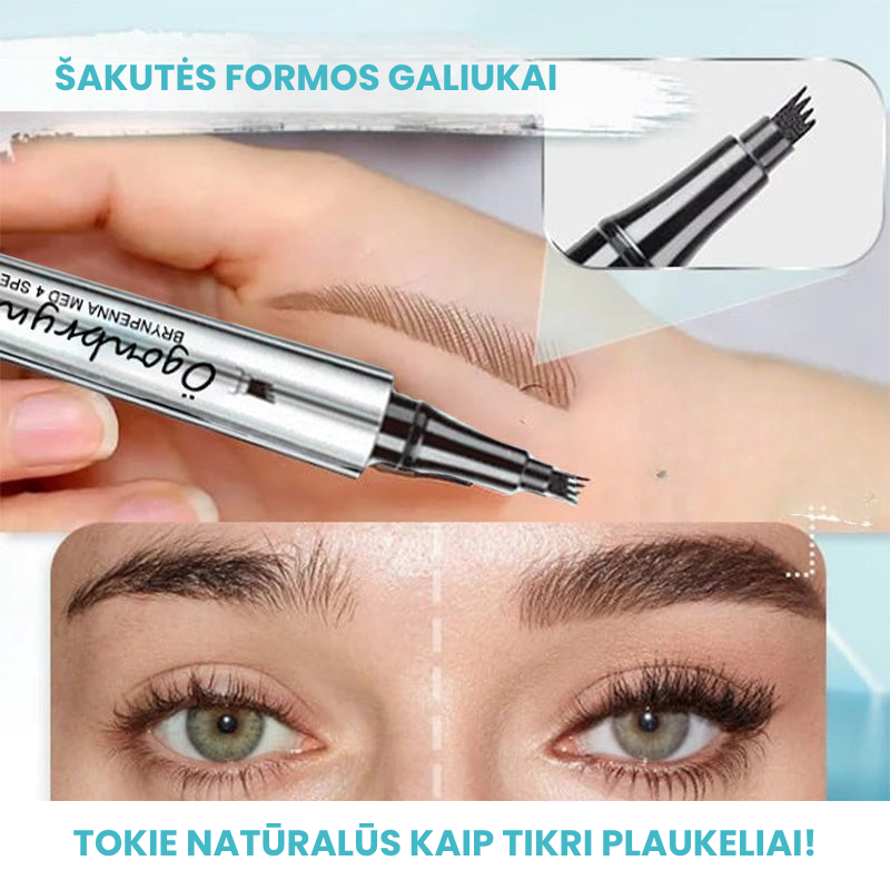 🔥3D vandeniui atsparus mikropigmentacijos antakių pieštukas