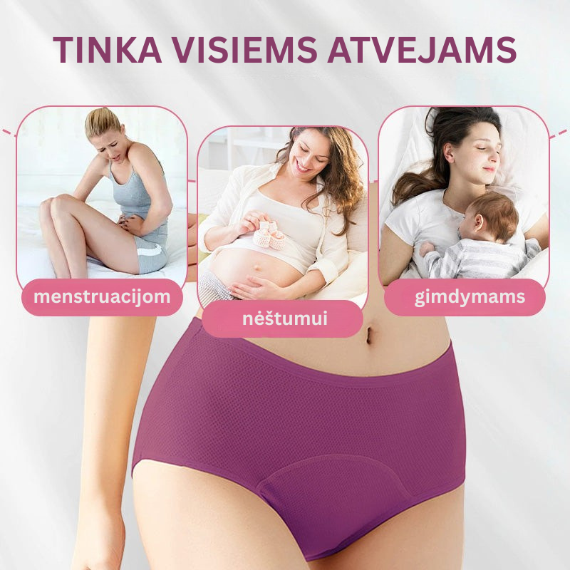 Naujovė 2025 Neperšlampančios, itin patogios kelnaitės