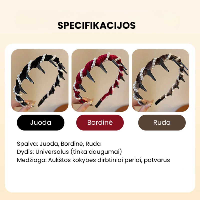 🔥Vintažinė šventinė galvos juosta