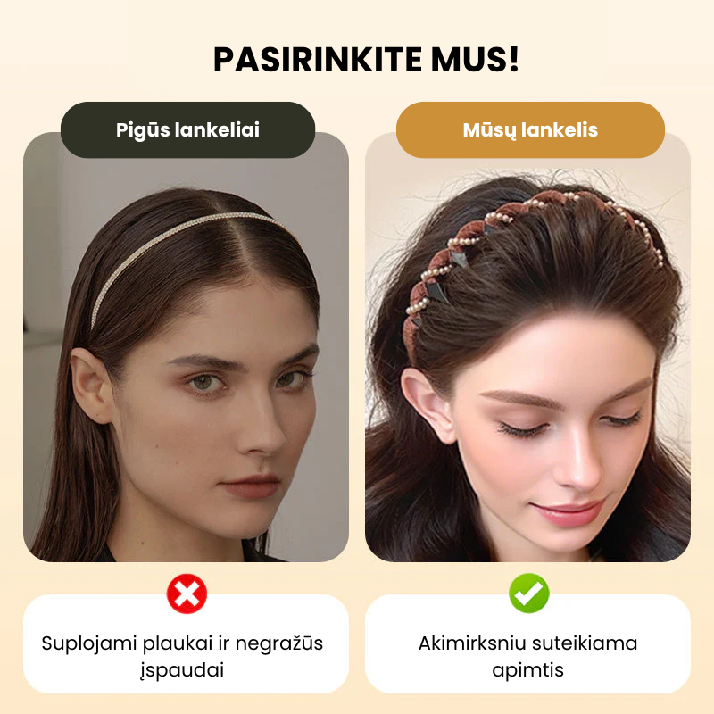 🔥Vintažinė šventinė galvos juosta