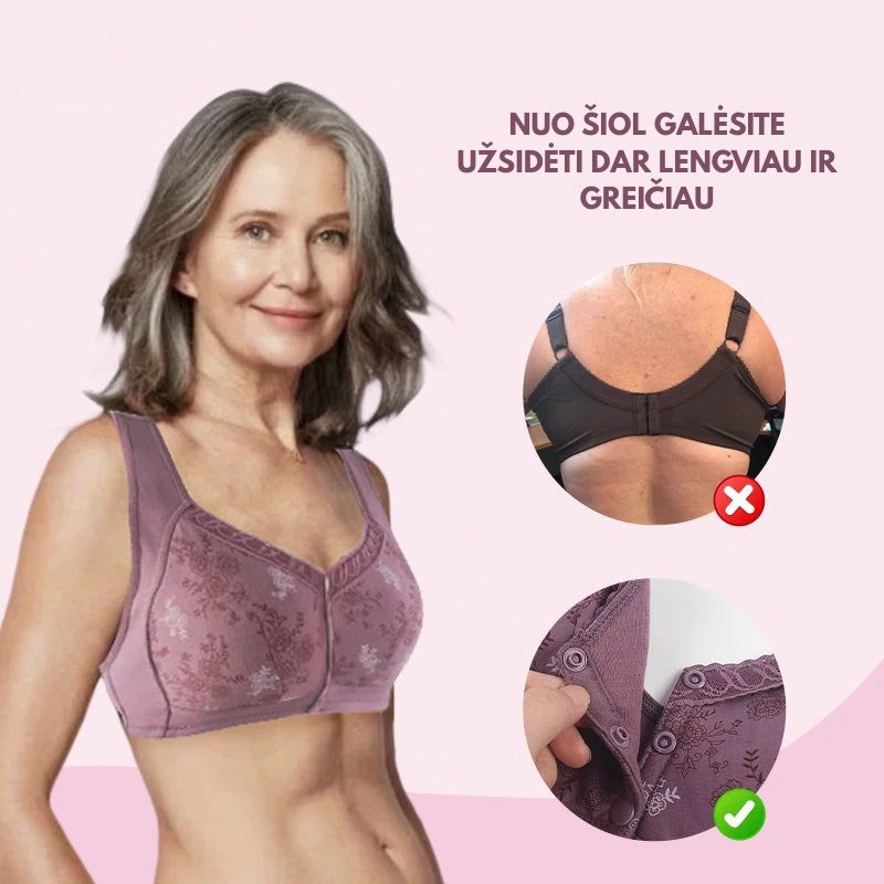 🎁🌸Patogi ir jauki liemenėlė su užsegimu priekyje