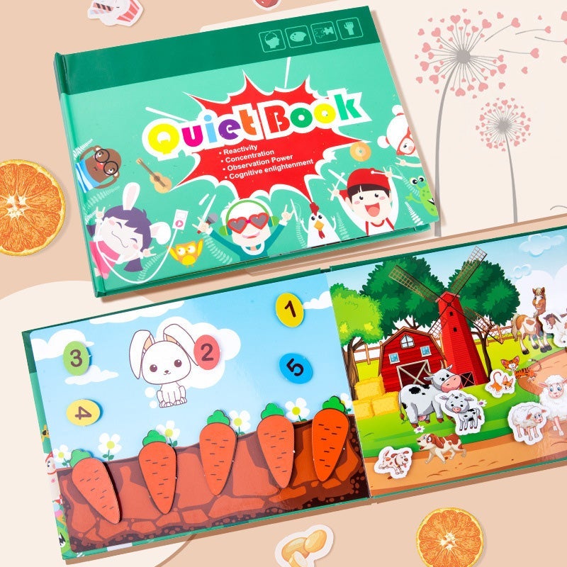 Lavinamoji knyga vaikams, skirta mokymosi įgūdžiams lavinti