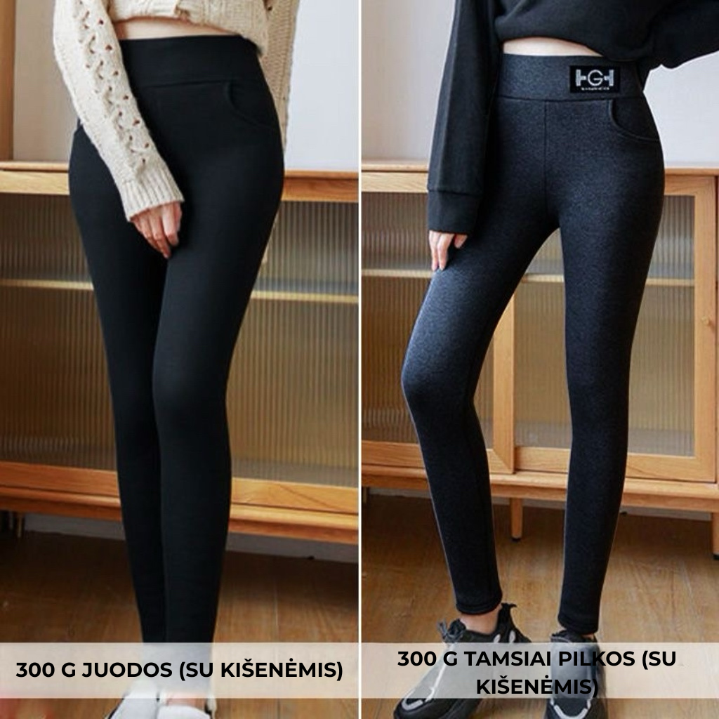 🔥Moteriška mada – Šiltos kašmyrinės siaurėjančios kelnės