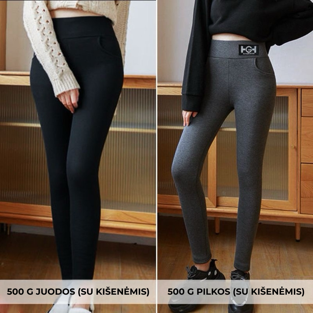 🔥Moteriška mada – Šiltos kašmyrinės siaurėjančios kelnės