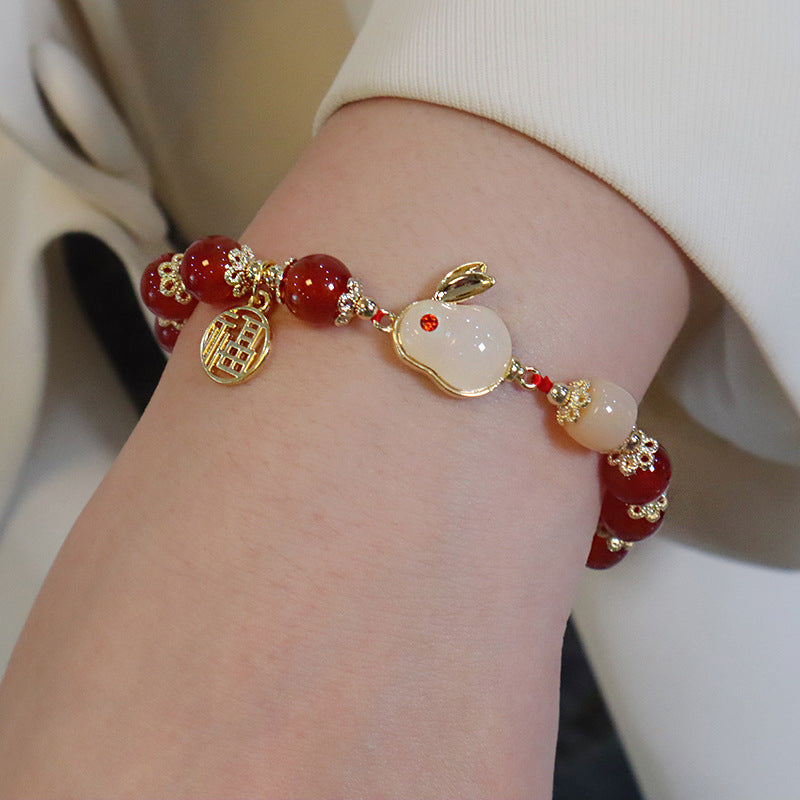 🍃💚 Hetiano žadeito apyrankė su auksine lapelio dekoracija