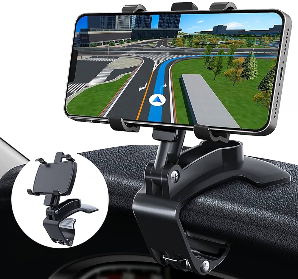 Pasukamas 360 laipsnių automobilio telefono laikiklis