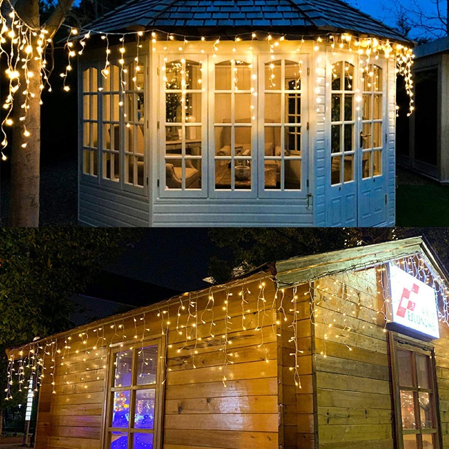 LED ledo varvekliai – kabančios krentančios lemputės