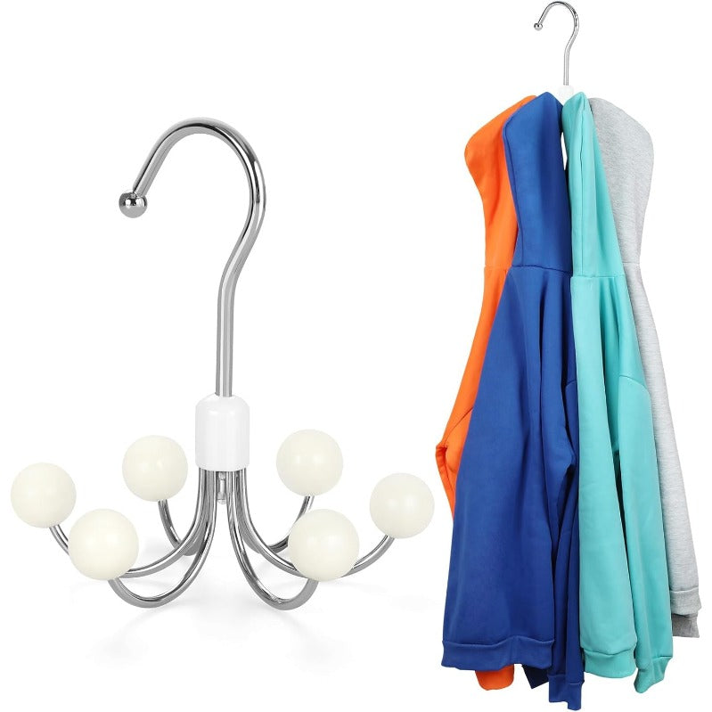 360° pasukamas džemperių ir rankinių laikiklis