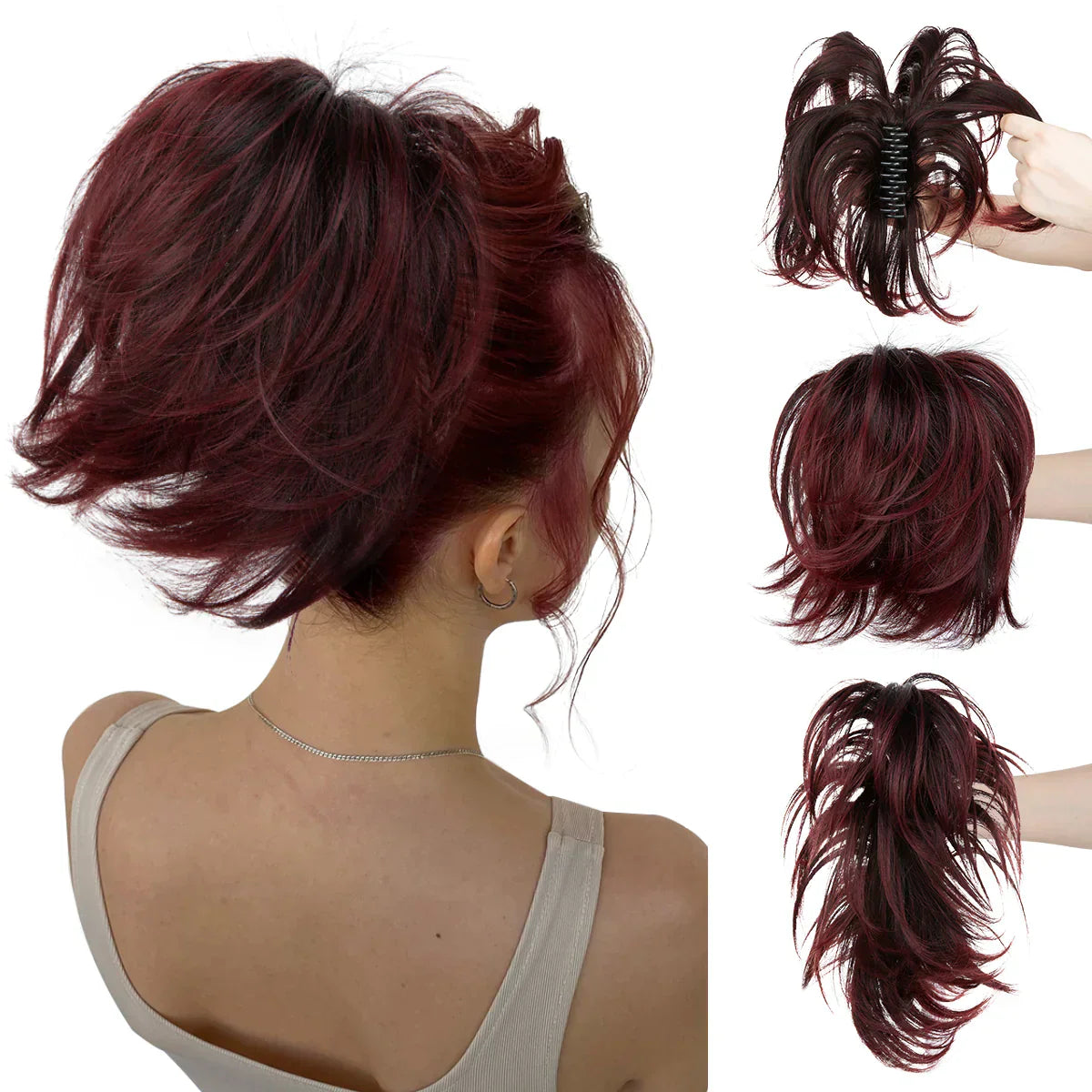 Diy Bun plaukų aksesuarai