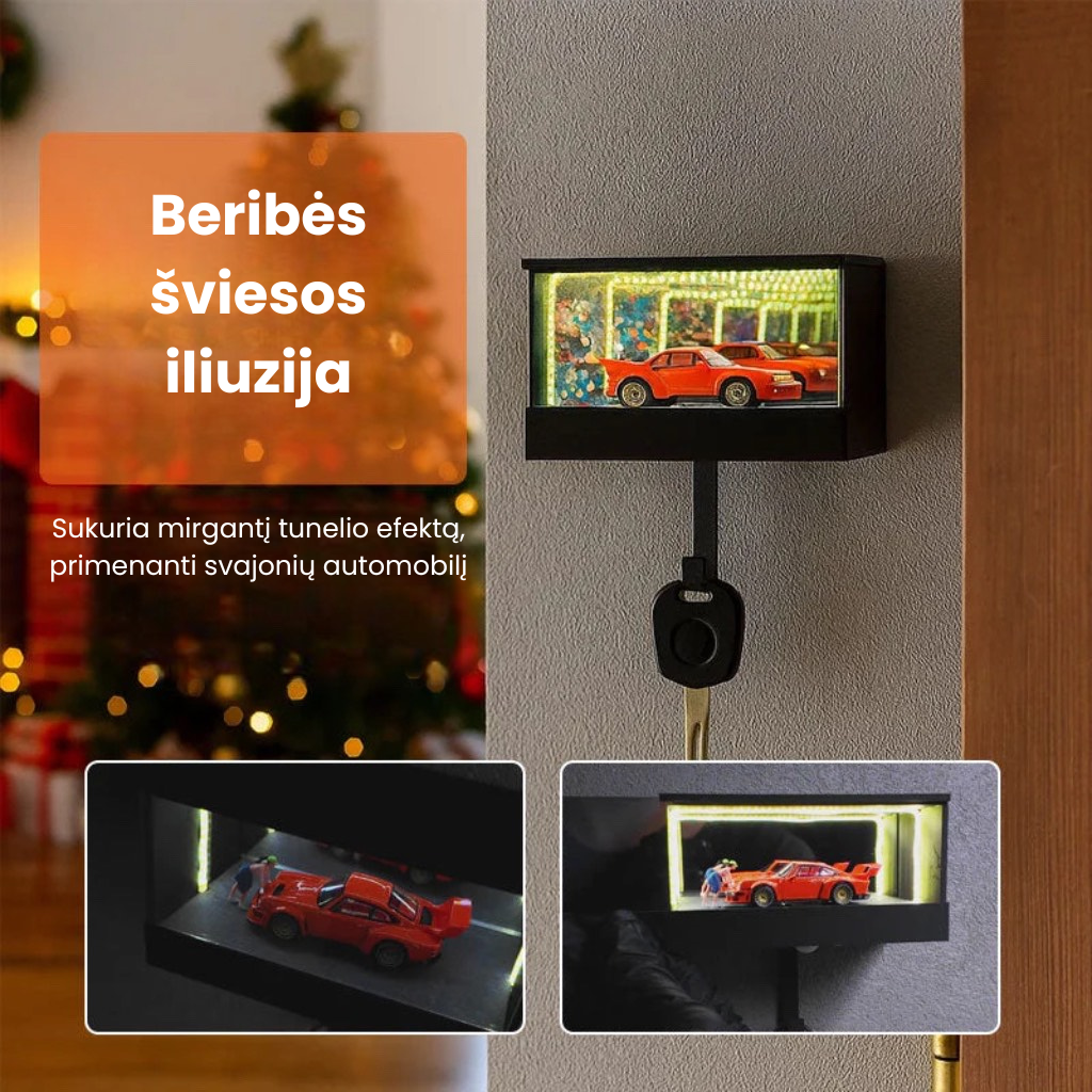 🎅 Begalybės garažo raktų pakabukas