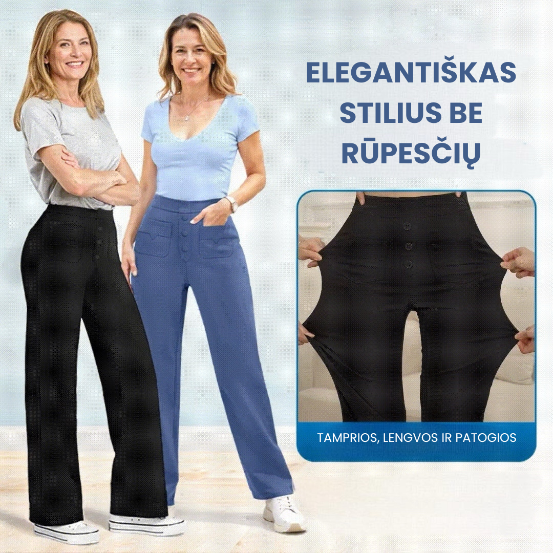 💖 Moteriškos tamprės – tamprios, patogios ir kasdieniškos kelnės