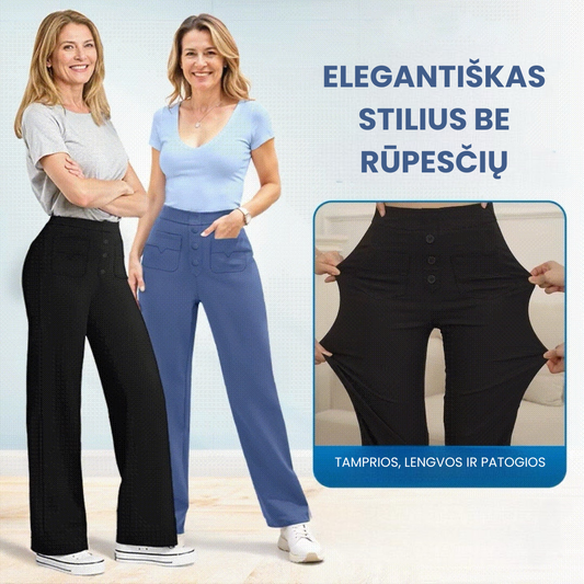 💖 Moteriškos tamprės – tamprios, patogios ir kasdieniškos kelnės