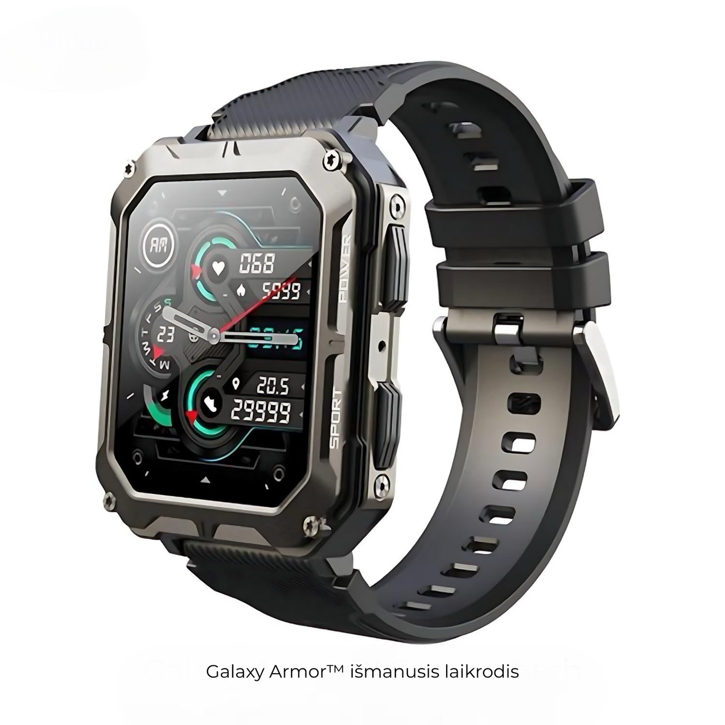 Galaxy Armor™ išmanusis laikrodis - sutaupykite 100 €+ už nesunaikinamą išmanųjį laikrodį, skirtą iOS ir Android