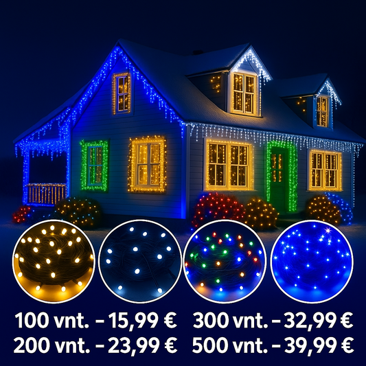 LED kalėdinės girliandos