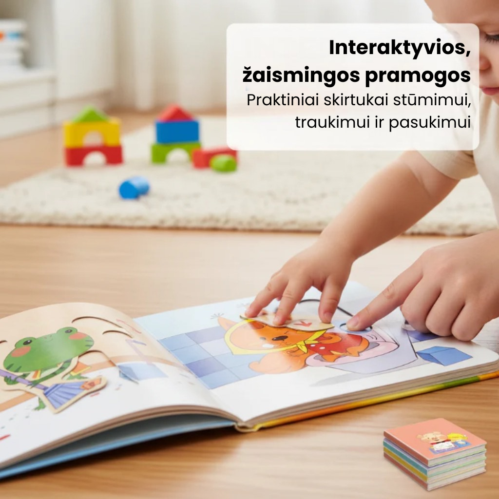 10 interaktyvių paveikslėlių knygelių patiems mažiausiems📚 | Patrauk, pastumk ir atrask pasaulį, pilną staigmenų!👶✨