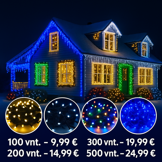 LED kalėdinės girliandos