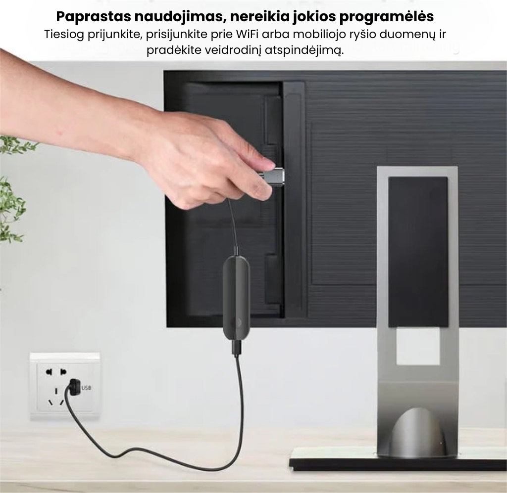 iShare iOS belaidis HDMI ekrano adapteris