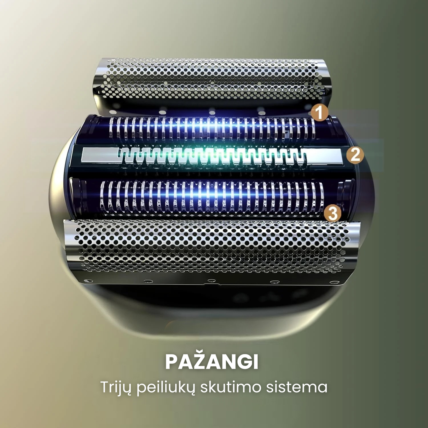 ShavePro™ – vandeniui atsparus elektrinis skustuvas