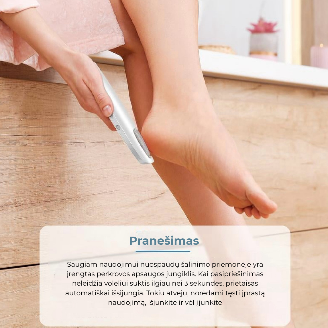 💕 Elektrinis pėdų nuospaudų šalinimo prietaisas