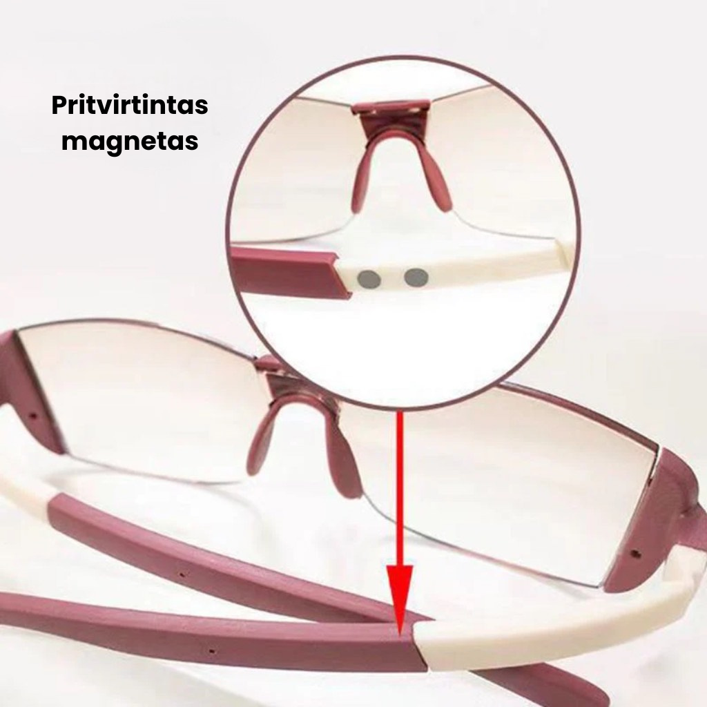 Akiniai nuo mėlynos šviesos ir nuovargio, tinkami tiek artimam, tiek tolimam matymui