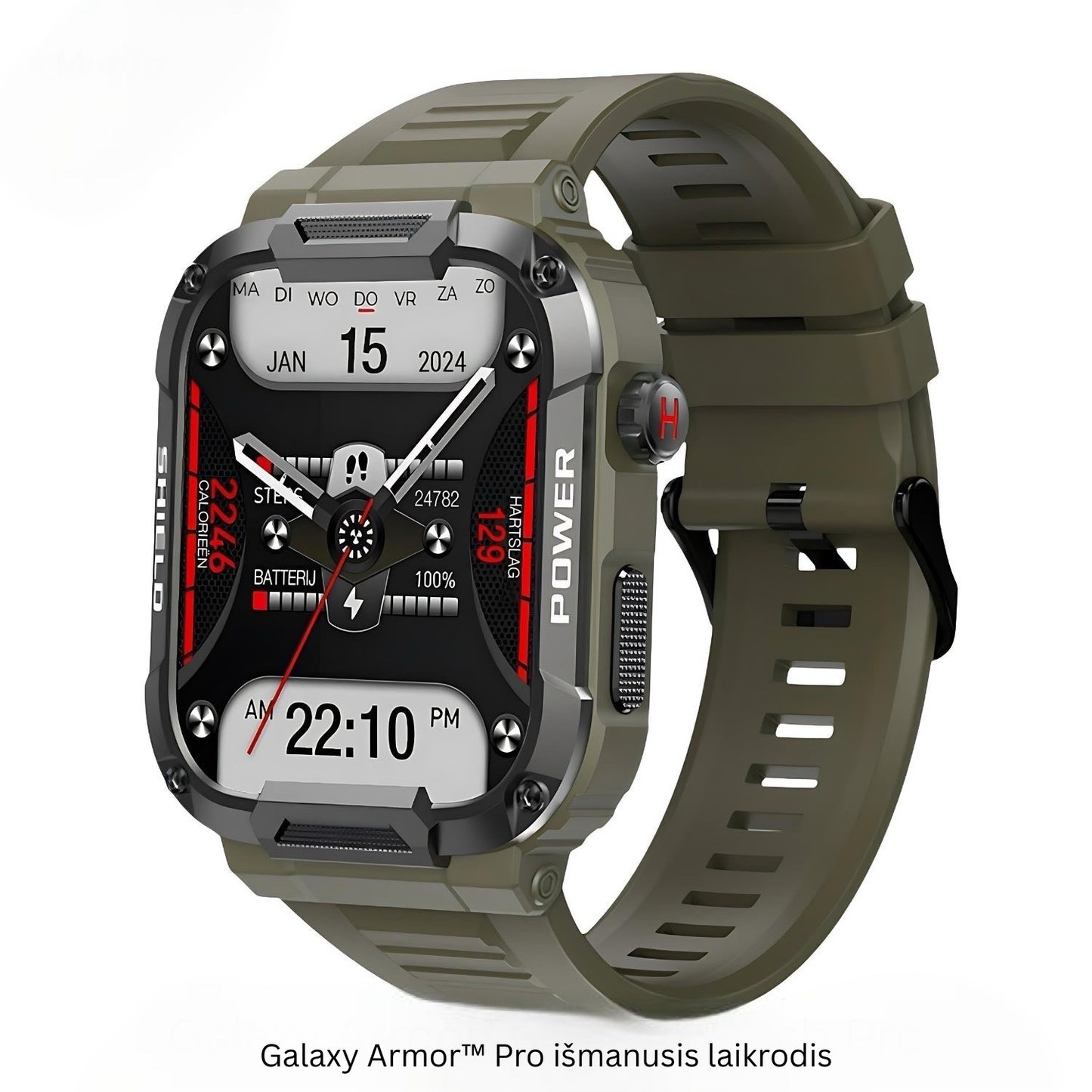 Galaxy Armor™ išmanusis laikrodis - sutaupykite 100 €+ už nesunaikinamą išmanųjį laikrodį, skirtą iOS ir Android