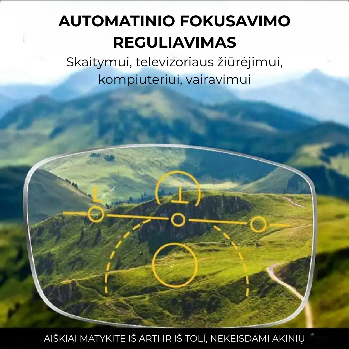 VisionGlass™ Išmanieji anti-radiaciniai akiniai + odinis dėklas