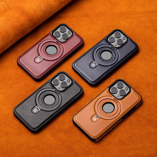 ✨✨✨Prabangus „iPhone“ dėklas su nematoma dirbtinės odos atrama