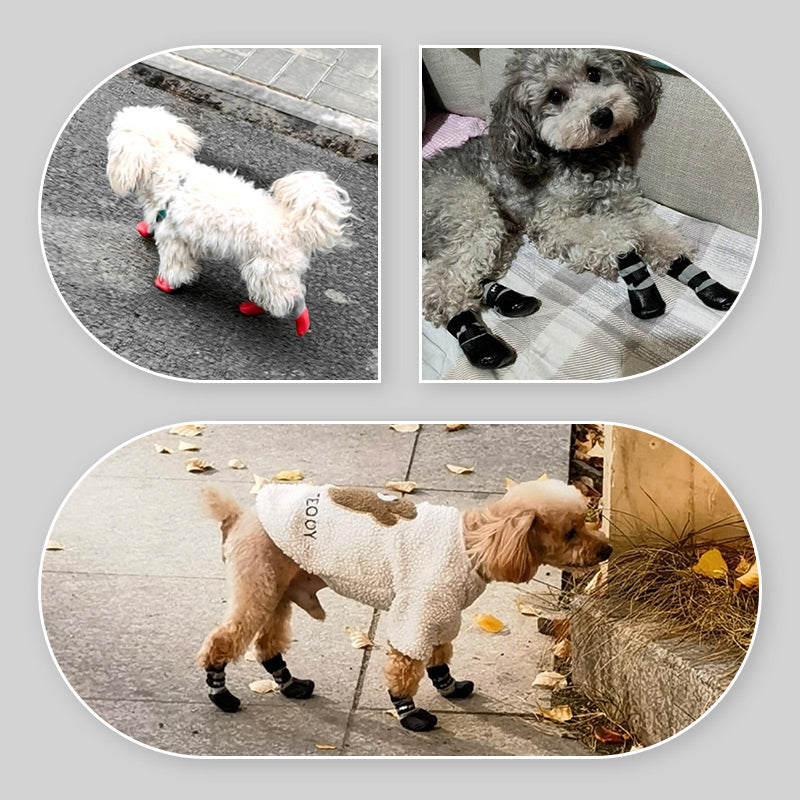 🔹 Anti-slip ir vandeniui atsparūs šunų batai