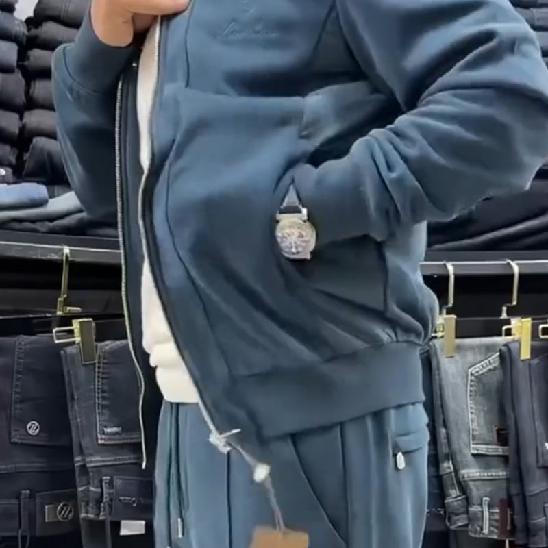 Vyriškas laisvalaikio švarkas ir kelnės, dviejų dalių komplektas🔥