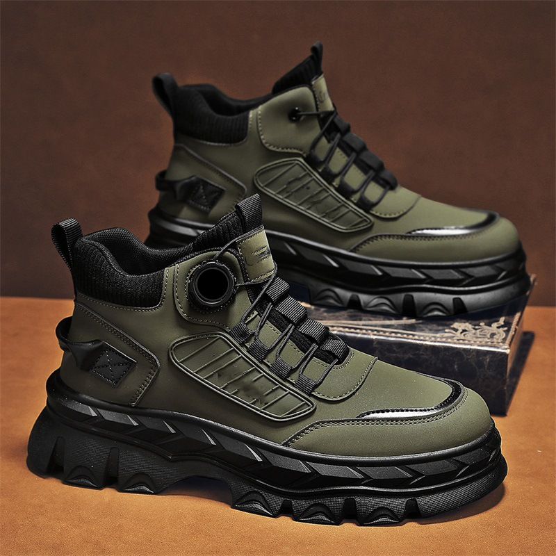 Retro įkvėpti, laisvalaikio stiliaus, masyvūs vyriški aulinukai iki kulkšnių