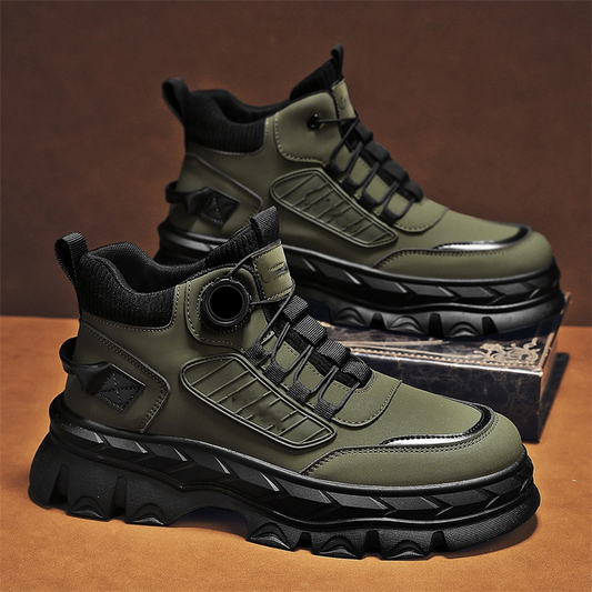 Retro įkvėpti, laisvalaikio stiliaus, masyvūs vyriški aulinukai iki kulkšnių