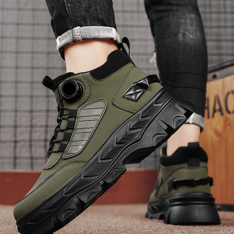 Retro įkvėpti, laisvalaikio stiliaus, masyvūs vyriški aulinukai iki kulkšnių