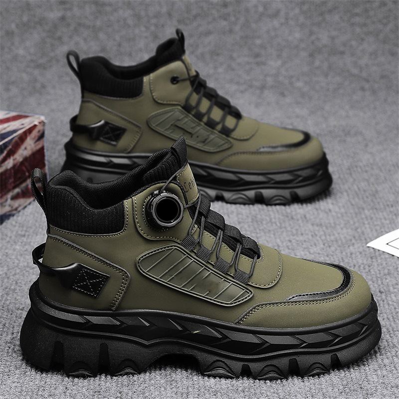 Retro įkvėpti, laisvalaikio stiliaus, masyvūs vyriški aulinukai iki kulkšnių