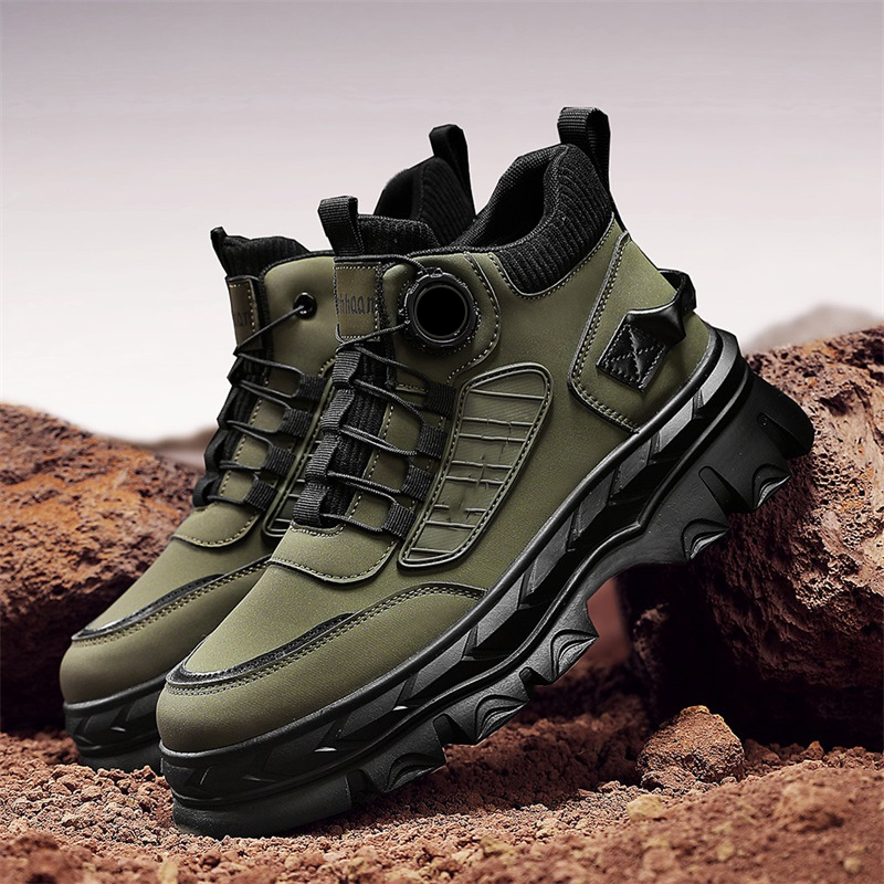 Retro įkvėpti, laisvalaikio stiliaus, masyvūs vyriški aulinukai iki kulkšnių